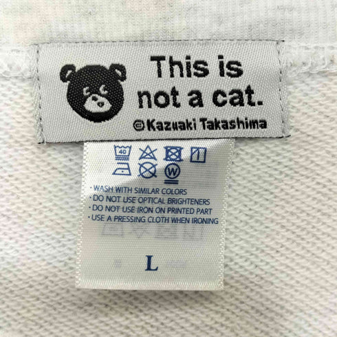THIS IS NOT A CAT. 動物プリントクルーネックスウェット 霜降り レディース JPN:1