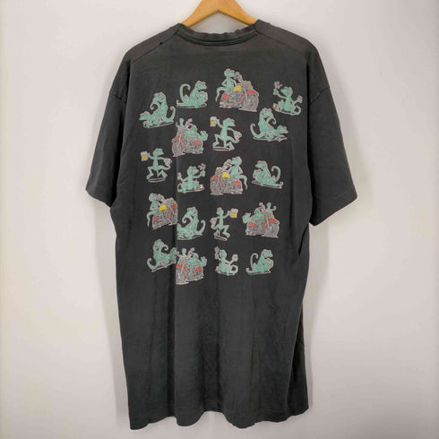 フルーツオブザルーム FRUIT OF THE LOOM 90s USA製 カメレオン 四十八手 両面プリント半袖Tシャツ メンズ XXL