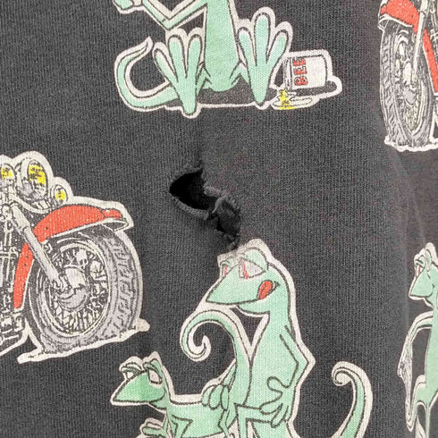 フルーツオブザルーム FRUIT OF THE LOOM 90s USA製 カメレオン 四十八手 両面プリント半袖Tシャツ メンズ XXL