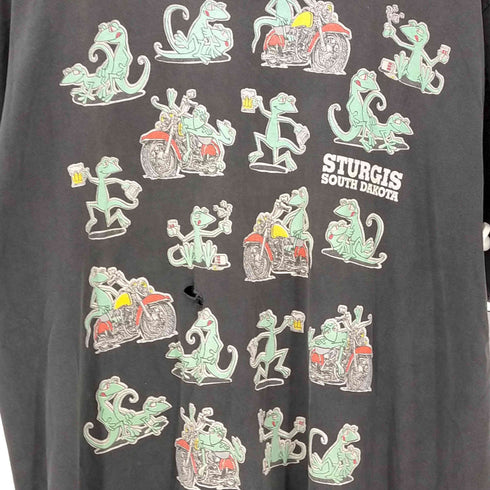 フルーツオブザルーム FRUIT OF THE LOOM 90s USA製 カメレオン 四十八手 両面プリント半袖Tシャツ メンズ XXL