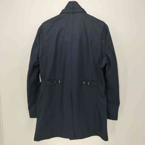 ブラック オン テットオム black on TETE HOMME ボンディング加工 比翼ボタン スタンドカラーコート メンズ LL