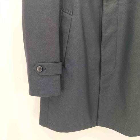 ブラック オン テットオム black on TETE HOMME ボンディング加工 比翼ボタン スタンドカラーコート メンズ LL