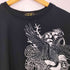 フグタイテン 不倶戴天 縁起物刺繍 クルーネック Tシャツ メンズ L