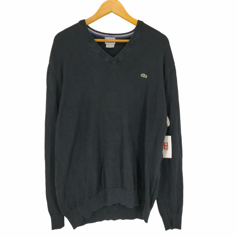 ラコステ LACOSTE ロゴ刺繍Vネックニット メンズ