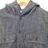 アベイシングエイプ A BATHING APE SHARK DENIM HOODED SHIRT メンズ S