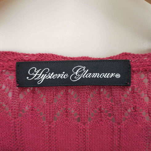 ヒステリックグラマー HYSTERIC GLAMOUR セクシーガールプリントノースリーブニット レディース F