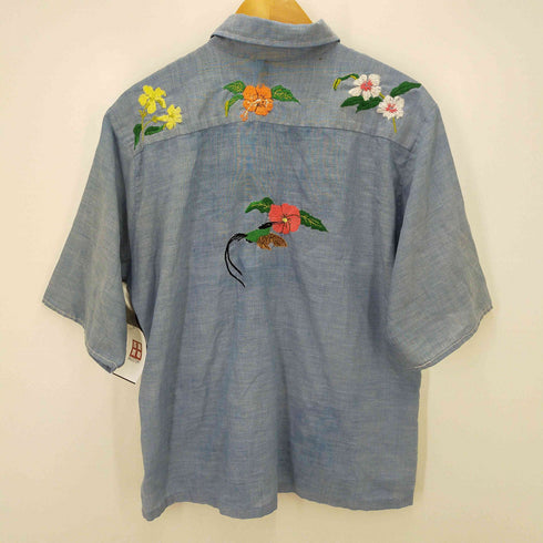 ビッグマック BIG MAC 70S フラワー刺繍シャンブレーシャツ メンズ