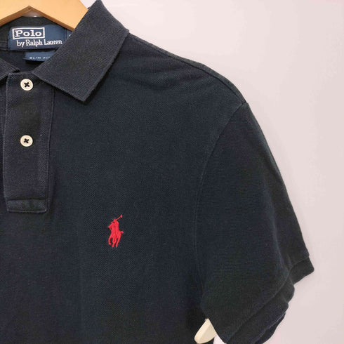 ポロバイラルフローレン Polo by RALPH LAUREN SLiM FIT ポニー刺繍ロゴ ポロシャツ メンズ import:S