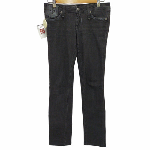 ミスミー miss me jeans クロスボタンスキニーデニムパンツ レディース 27
