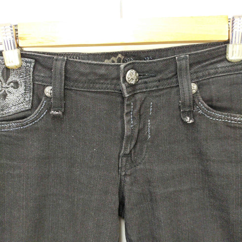 ミスミー miss me jeans クロスボタンスキニーデニムパンツ レディース 27