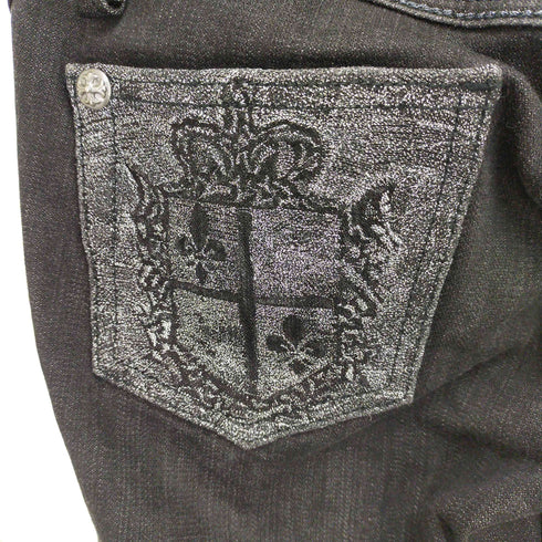 ミスミー miss me jeans クロスボタンスキニーデニムパンツ レディース 27