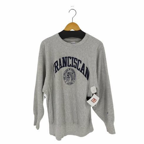 チャンピオン Champion 90s USA製 刺繍タグ REVERSE WEAVE 2段ラバープリント カレッジ メンズ import:XL
