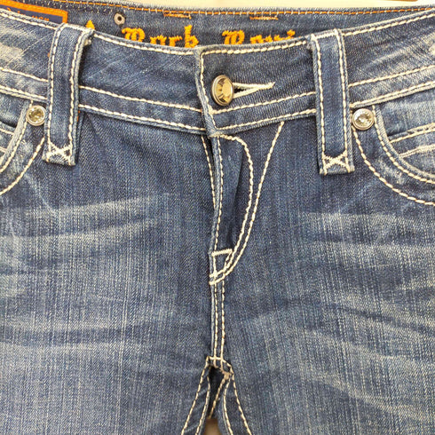 rock revival クラッシュ加工デニムパンツ レディース 28