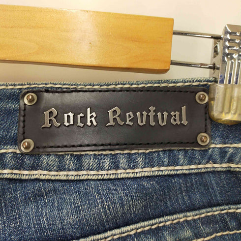 rock revival クラッシュ加工デニムパンツ レディース 28