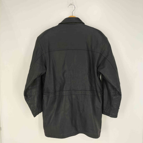 BIGMAN 肩パッド レザージャケット ハーフコート メンズ