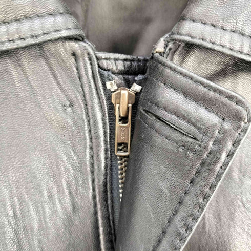 BIGMAN 肩パッド レザージャケット ハーフコート メンズ