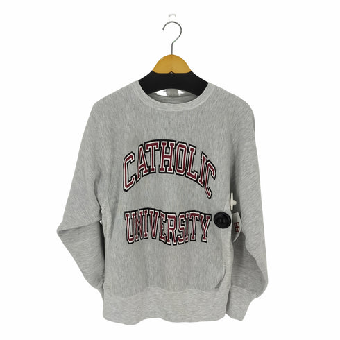 チャンピオン Champion 90s メキシコ製 刺繍タグ REVERSE WEAVE 2段ラバープリント カレッジ メンズ import:M