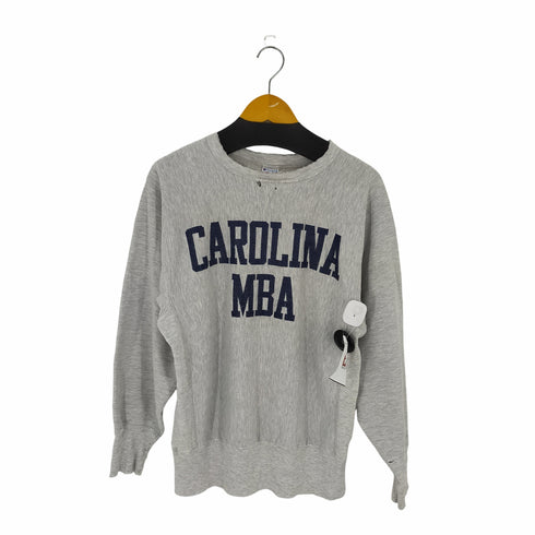 チャンピオン Champion 90s USA製 刺繍タグ REVERSE WEAVE 2段ラバープリント カレッジ CALORINA ボロ メンズ import:L
