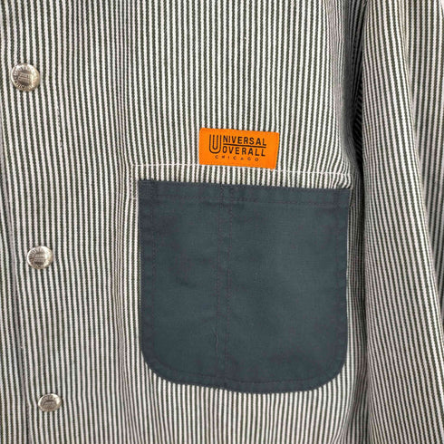 ユニバーサルオーバーオール UNIVERSAL OVERALL Hickory Cover Coaches JKT ヒッコリー カバー コーチジャケット メンズ JPN:S