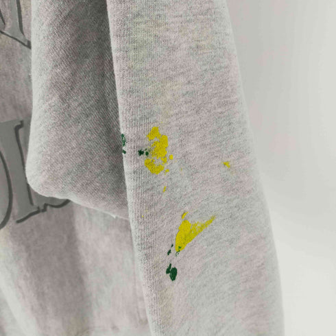 チャンピオン Champion 90s USA製 刺繍タグ REVERSE WEAVE 2段ラバープリント カレッジ ペンキ飛び メンズ import:L