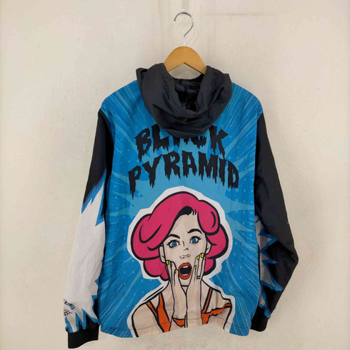 ブラックピラミッド BLACK PYRAMID オーバーグラフィックプリント ジップアップフーディ メンズ JPN:L