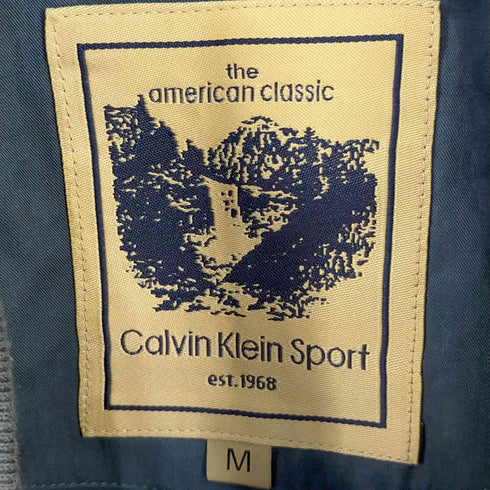 カルバンクライン CALVIN KLEIN SPORT ロゴ刺繍 MA-1ブルゾン メンズ JPN:M