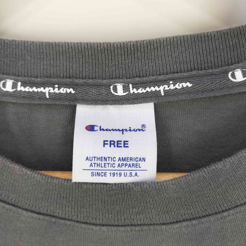 チャンピオン Champion ロゴプリント クルーネックTシャツ ワンピース レディース FREE