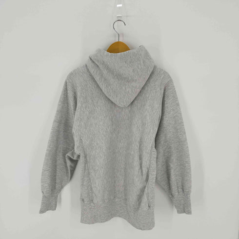 チャンピオン Champion 90s USA製 刺繍タグ REVERSE WEAVE パーカー 2段ラバープリント メンズ import:M