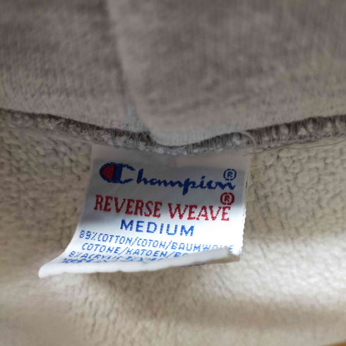 チャンピオン Champion 90s USA製 刺繍タグ REVERSE WEAVE パーカー 2段ラバープリント メンズ import:M