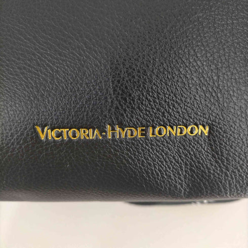 ヴィクトリアハイドロンドン VICTORIA HYDE LONDON バケツ型 ツイルコットンベルト付き レザー ショルダーバッグ レディース
