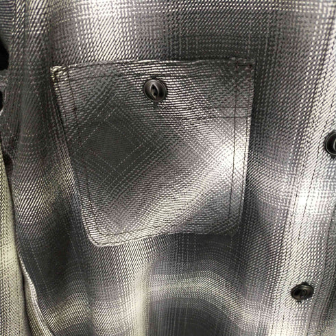 ヒューストン HOUSTON OMBRE CHECK VIYELLA SHIRT オンブレ―チェック ビエラ シャツ メンズ M
