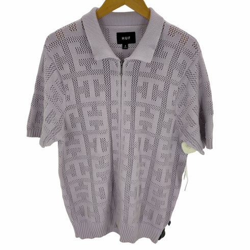 ハフ HUF MONOGRAM JACQUARD ZIP SWEATER メンズ JPN:S