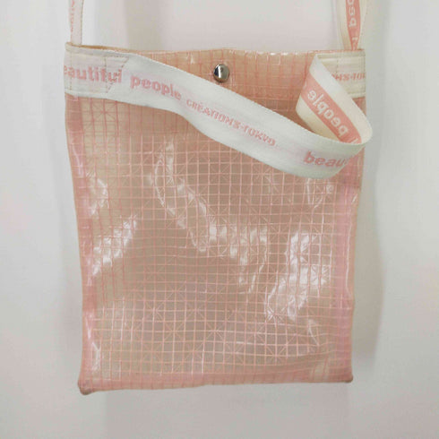 ビューティフルピープル beautiful people ビニールロゴテープ2wayサコッシュバッグ レディース