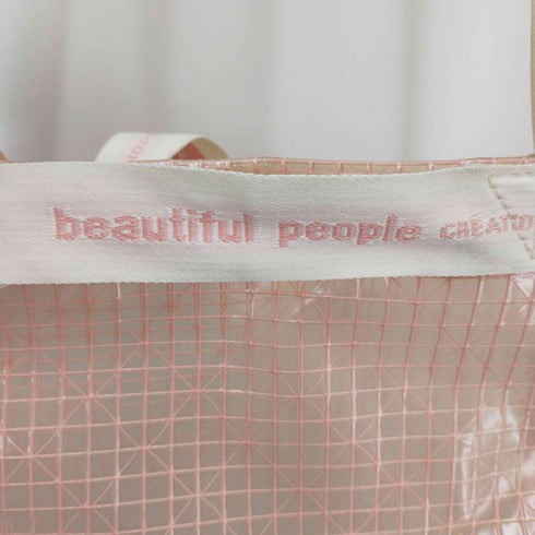 ビューティフルピープル beautiful people ビニールロゴテープ2wayサコッシュバッグ レディース