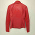 デシグアル Desigual 背面刺繍袖切替変形フェイクレザージャケット Red Faux Leather Biker Jacket レディース 36