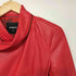 デシグアル Desigual 背面刺繍袖切替変形フェイクレザージャケット Red Faux Leather Biker Jacket レディース 36