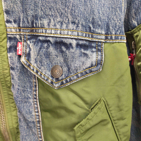 リーバイス LEVI STRAUSS&CO HYBRID TRUCKER JKT メンズ S