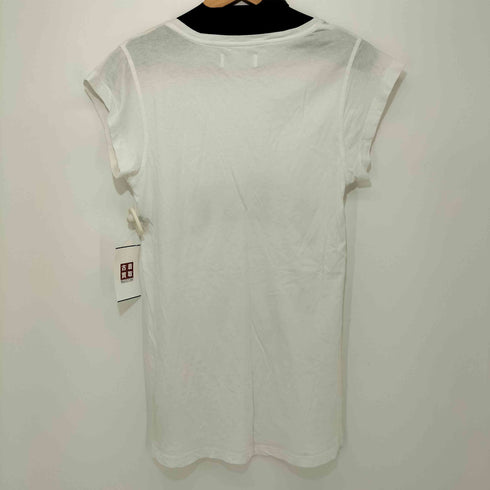 ディーゼル DIESEL フロントロゴ フレンチスリーブVネックTシャツ レディース