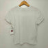 ディーゼル DIESEL Y2K ライオンベネチア ラインストーンTシャツ 首リブクラッシュミニトップス レディース