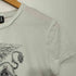 ディーゼル DIESEL Y2K ライオンベネチア ラインストーンTシャツ 首リブクラッシュミニトップス レディース