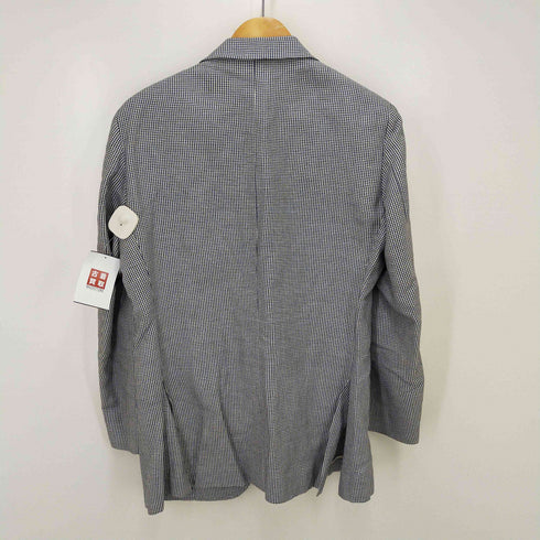 テイジンメンズショップ TEIJIN MEN'S SHOP 千鳥格子2Bリネン混テーラードジャケット メンズ A5