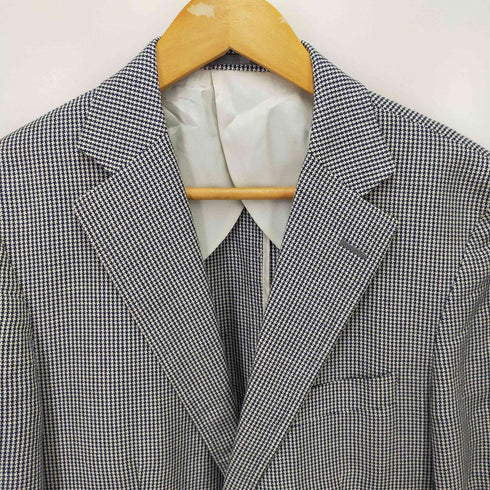 テイジンメンズショップ TEIJIN MEN'S SHOP 千鳥格子2Bリネン混テーラードジャケット メンズ A5