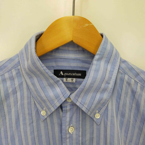 アクアスキュータム AQUASCUTUM B/Dストライプシャツ メンズ