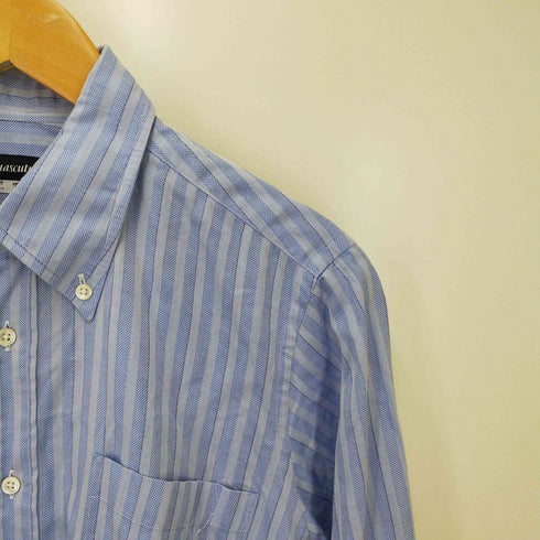 アクアスキュータム AQUASCUTUM B/Dストライプシャツ メンズ