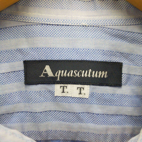 アクアスキュータム AQUASCUTUM B/Dストライプシャツ メンズ