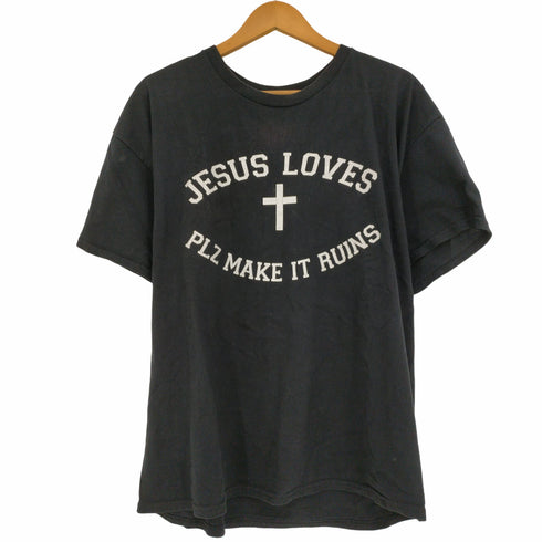 PLZ MAKE IT RUINS JESUS LOVES Tシャツ メンズ import:XL