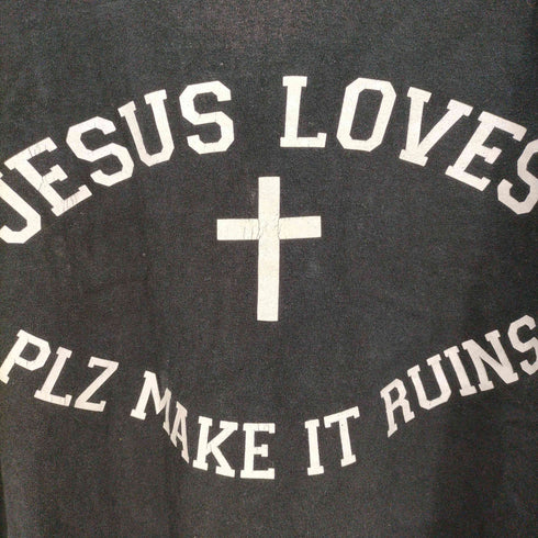PLZ MAKE IT RUINS JESUS LOVES Tシャツ メンズ import:XL