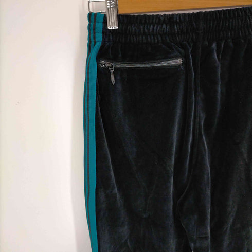 ニードルズ Needles Narrow Track Pant - C/Pe Velour BLACK メンズ JPN:XS