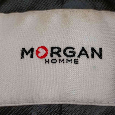 モルガンオム MORGAN HOMME ラムレザー シングルライダースジャケット レザージャケット メンズ JPN:M