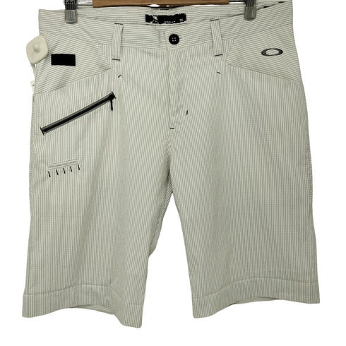 オークリー OAKLEY Y2K 背面スカルロゴプリント フロントロゴ刺繍 スカルシアサッカーショーツ Skull Seersucker Shorts メンズ 36